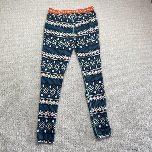 Kari Traa Womens L Base Layer Pants Nordic Color Print Outdoor Ski Sport Hiking - Picture 8 of 11